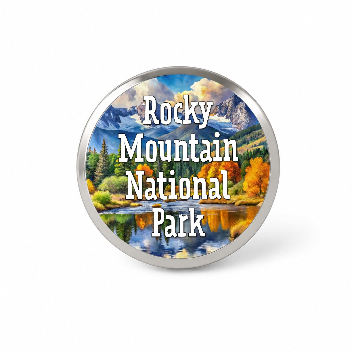 Rocky Mountain National Park Colorado Novelty Hat Backpack Lapel Pin