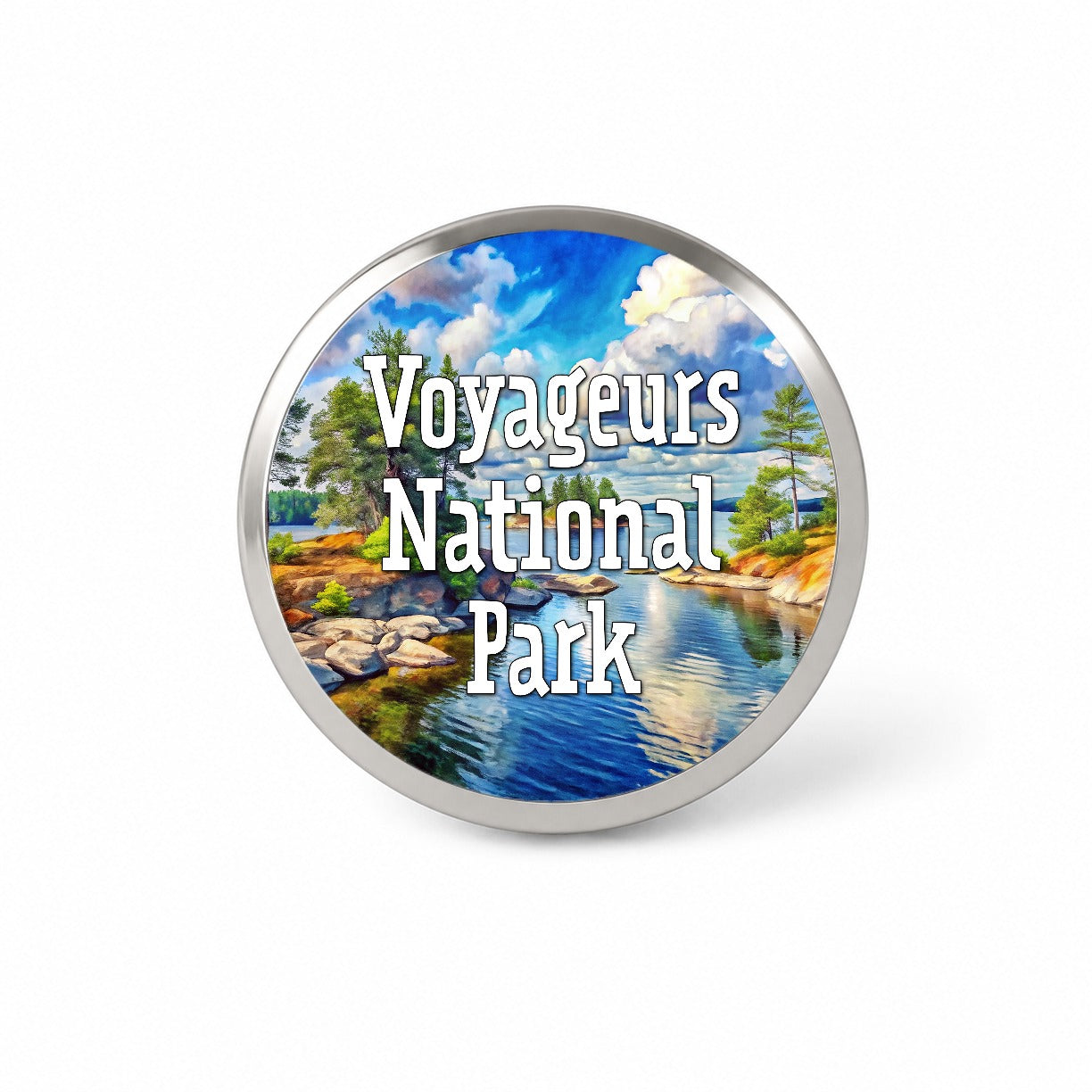 Voyageurs National Park Minnesota Novelty Hat Backpack Lapel Pin
