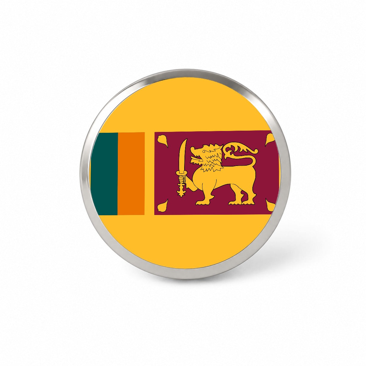 Sri Lanka Country Flag Novelty Hat Backpack Lapel Pin