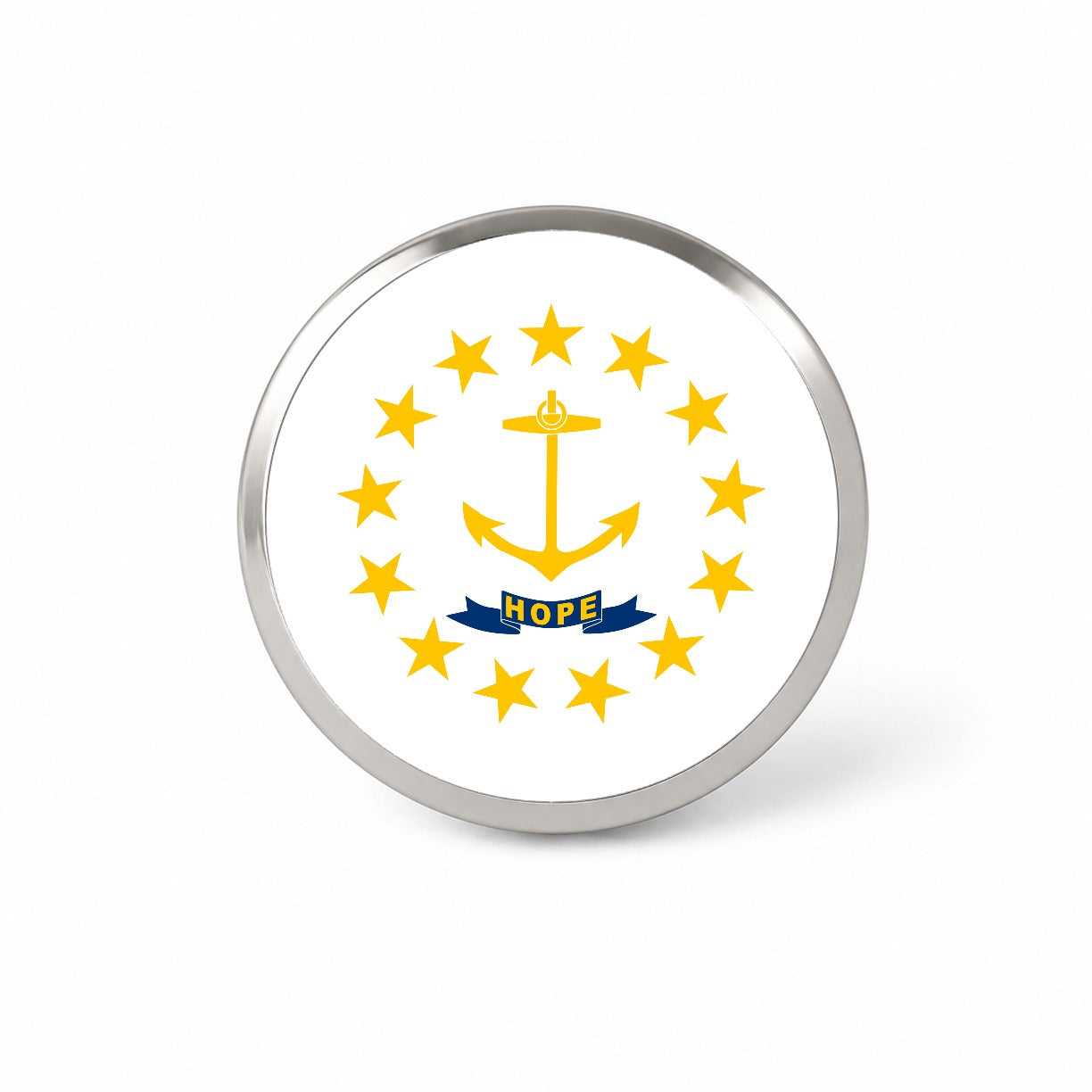 Rhode Island RI State Flag Novelty Hat Backpack Lapel Pin