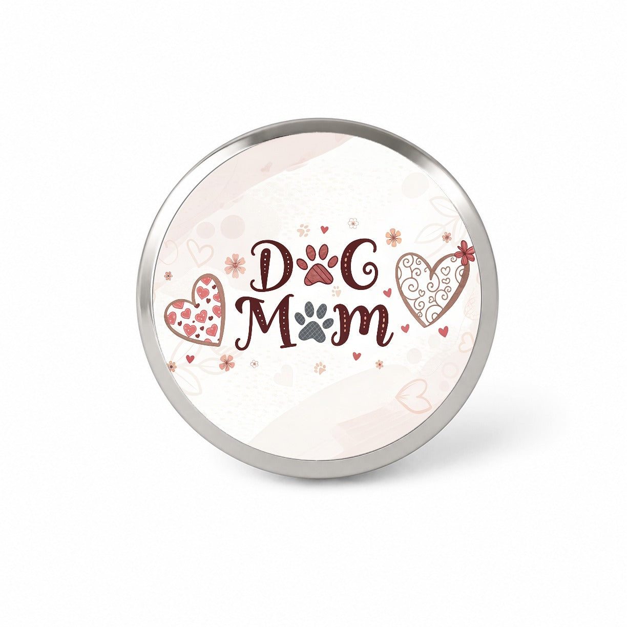 Dog Mom Cute Hearts Novelty Hat Backpack Lapel Pin