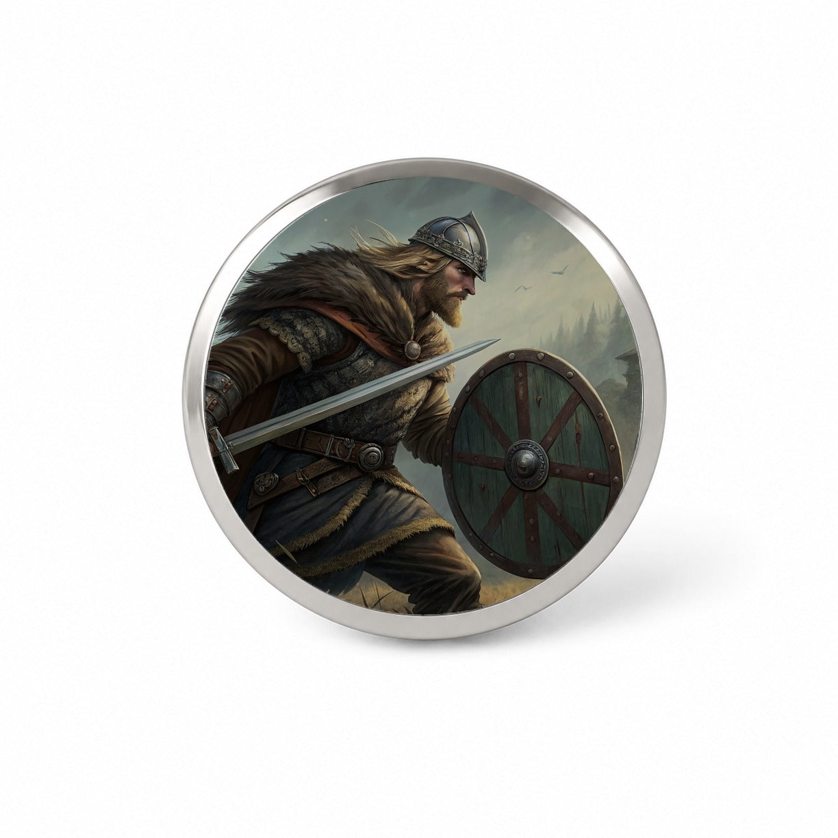 Beowulf Norse Warrior Novelty Hat Backpack Lapel Pin
