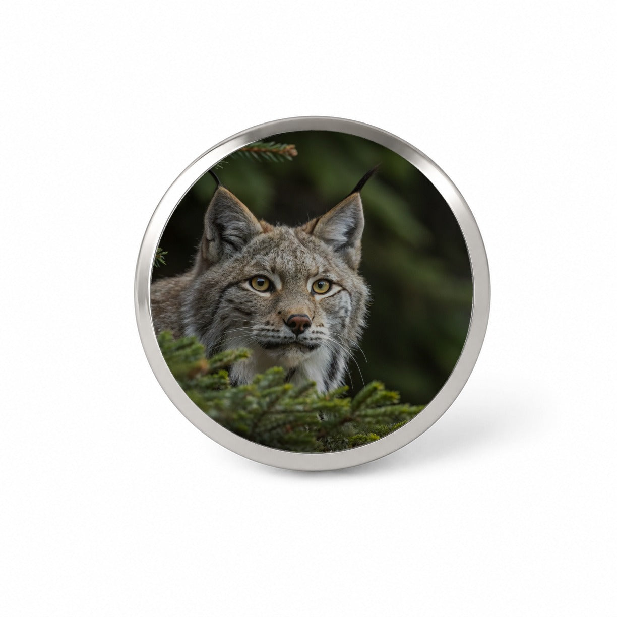 Canada Lynx Wildlife Nature Novelty Hat Backpack Lapel Pin