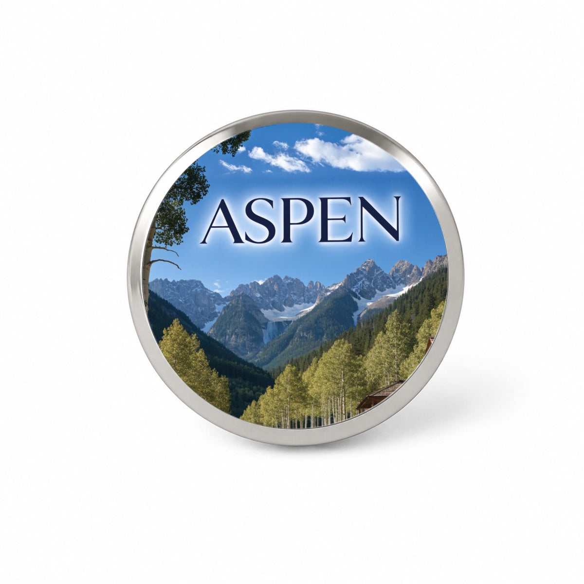 Aspen Colorado Mountains Travel Novelty Hat Backpack Lapel Pin