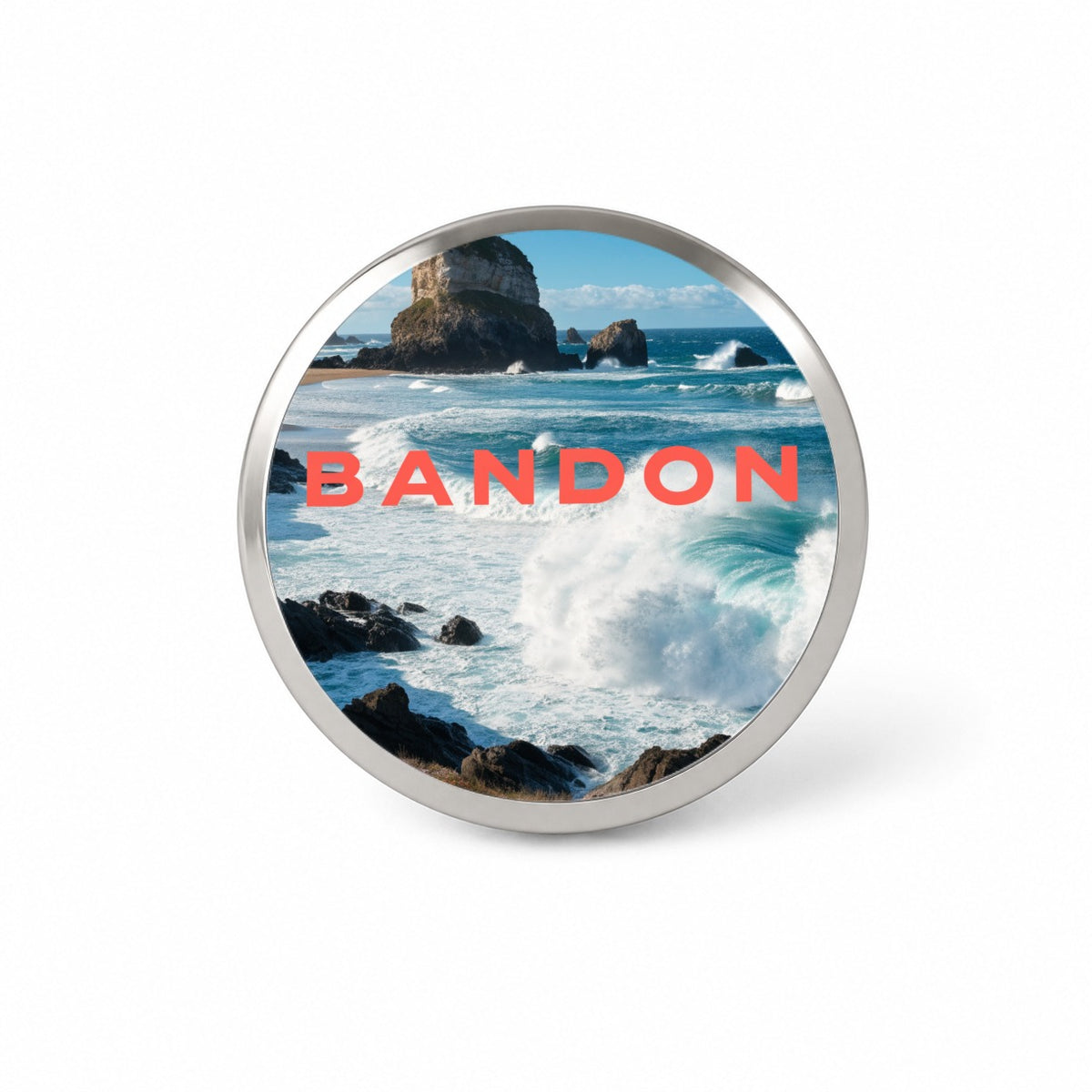 Bandon Oregon Travel Novelty Hat Backpack Lapel Pin