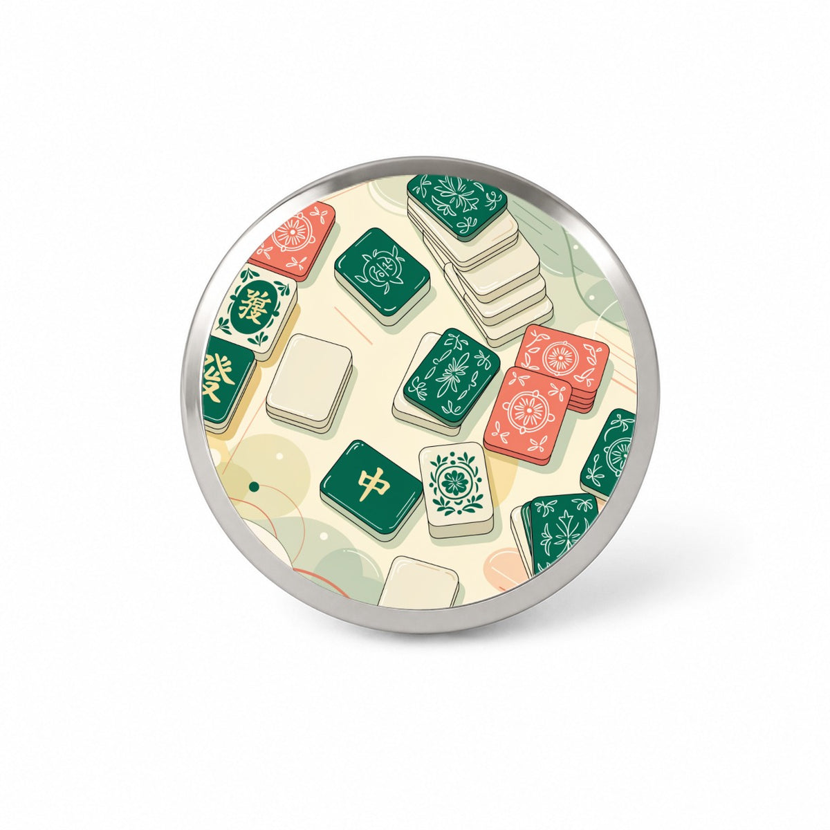 Beautiful Mahjong Tiles Novelty Hat Backpack Lapel Pin