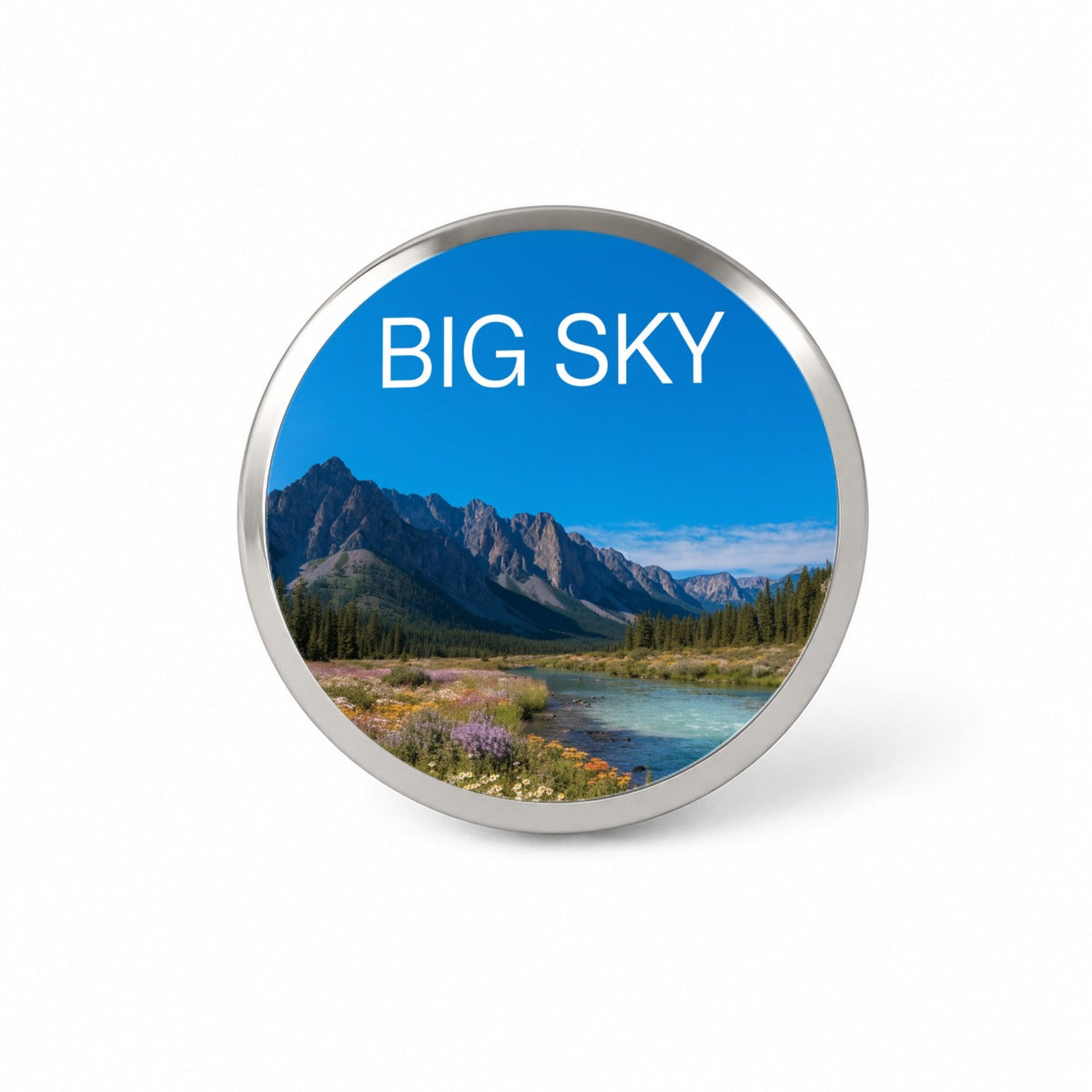 Big Sky Montana Travel Novelty Hat Backpack Lapel Pin