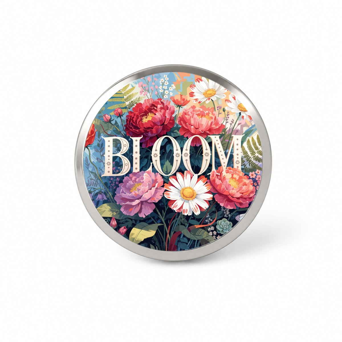 Bloom Gardening Flowers Floral Novelty Hat Backpack Lapel Pin