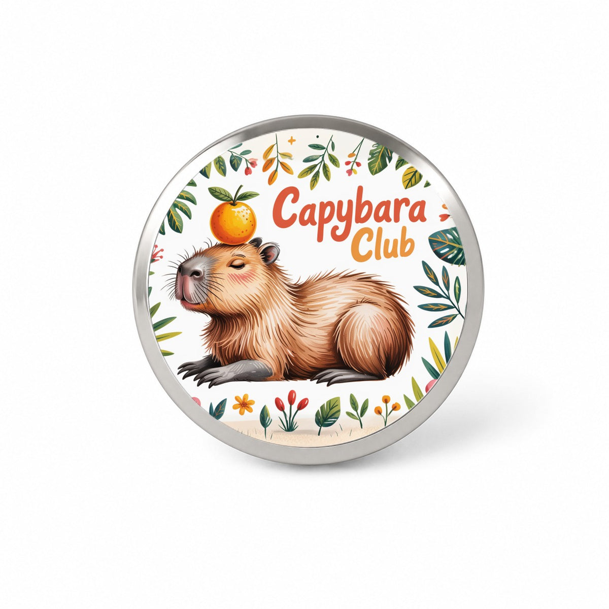 Capybara Club Whimsical Novelty Hat Backpack Lapel Pin