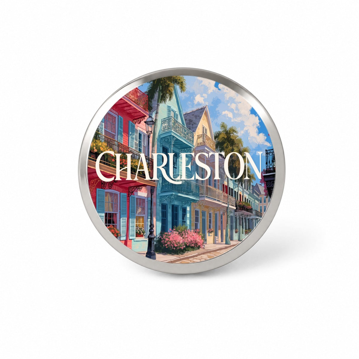 Charleston South Carolina Travel Novelty Hat Backpack Lapel Pin