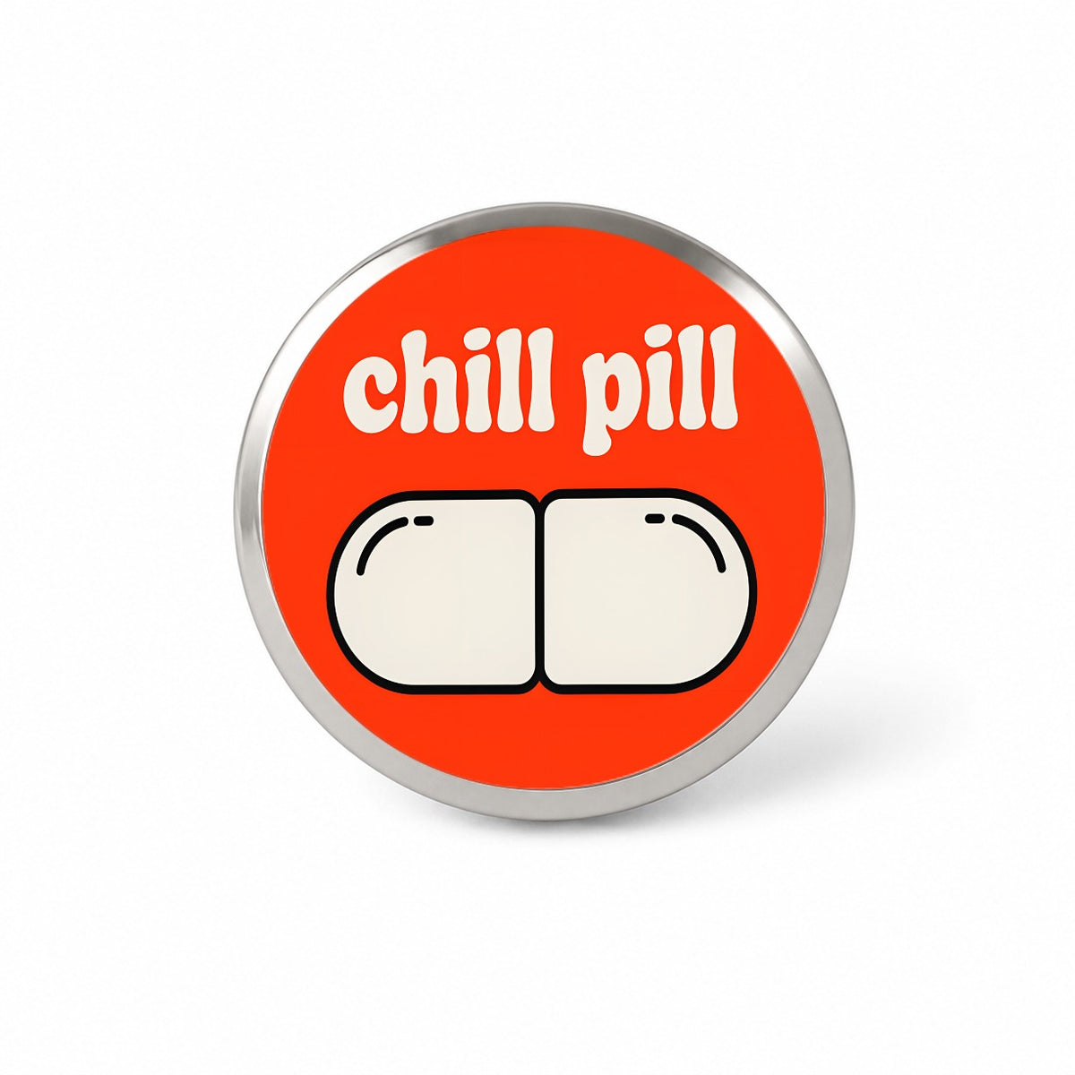 Chill Pill Funny Novelty Hat Backpack Lapel Pin