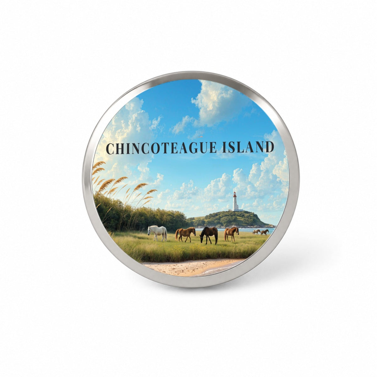 Chincoteague Island Virginia Travel Novelty Hat Backpack Lapel Pin