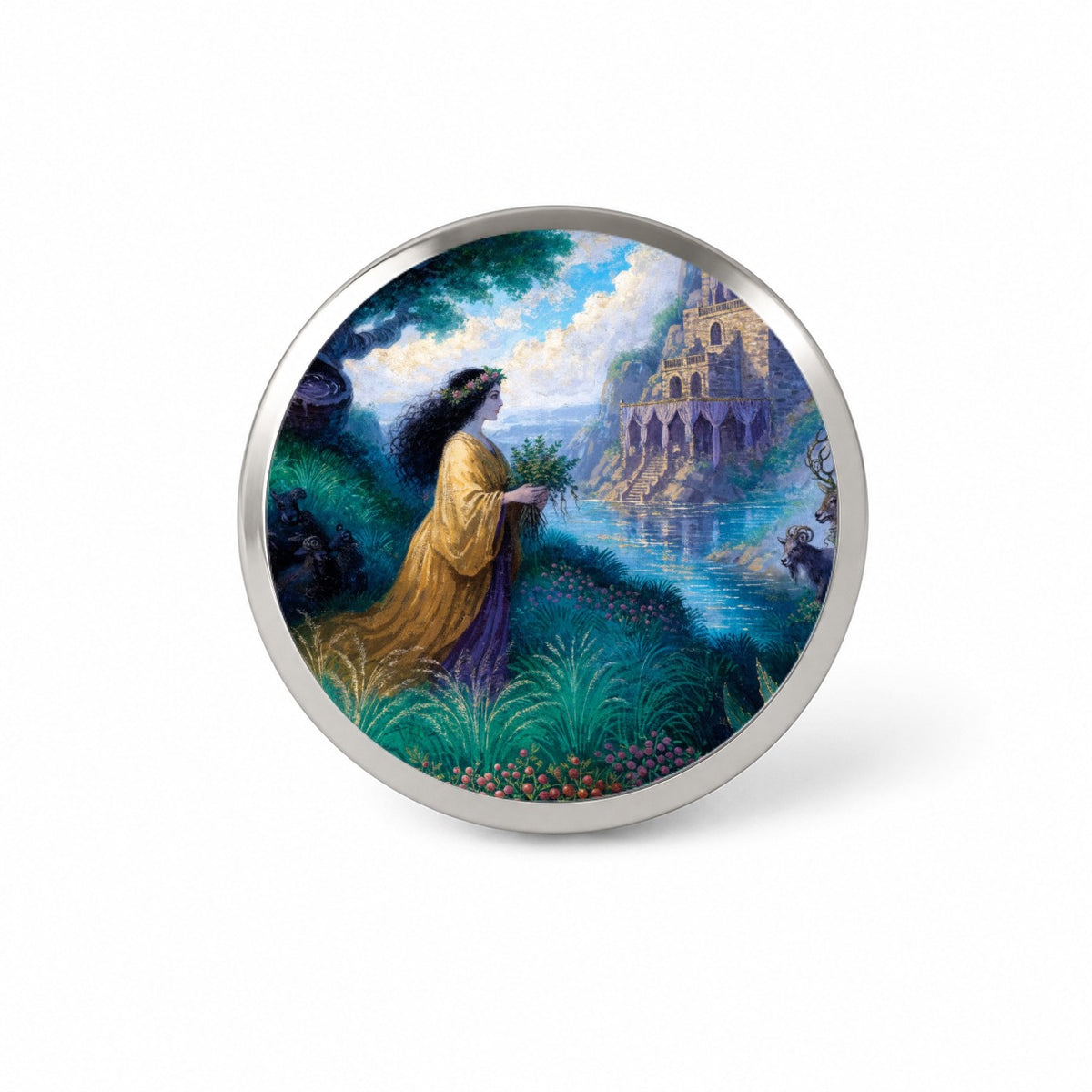 Circe Greek Enchantress Novelty Hat Backpack Lapel Pin