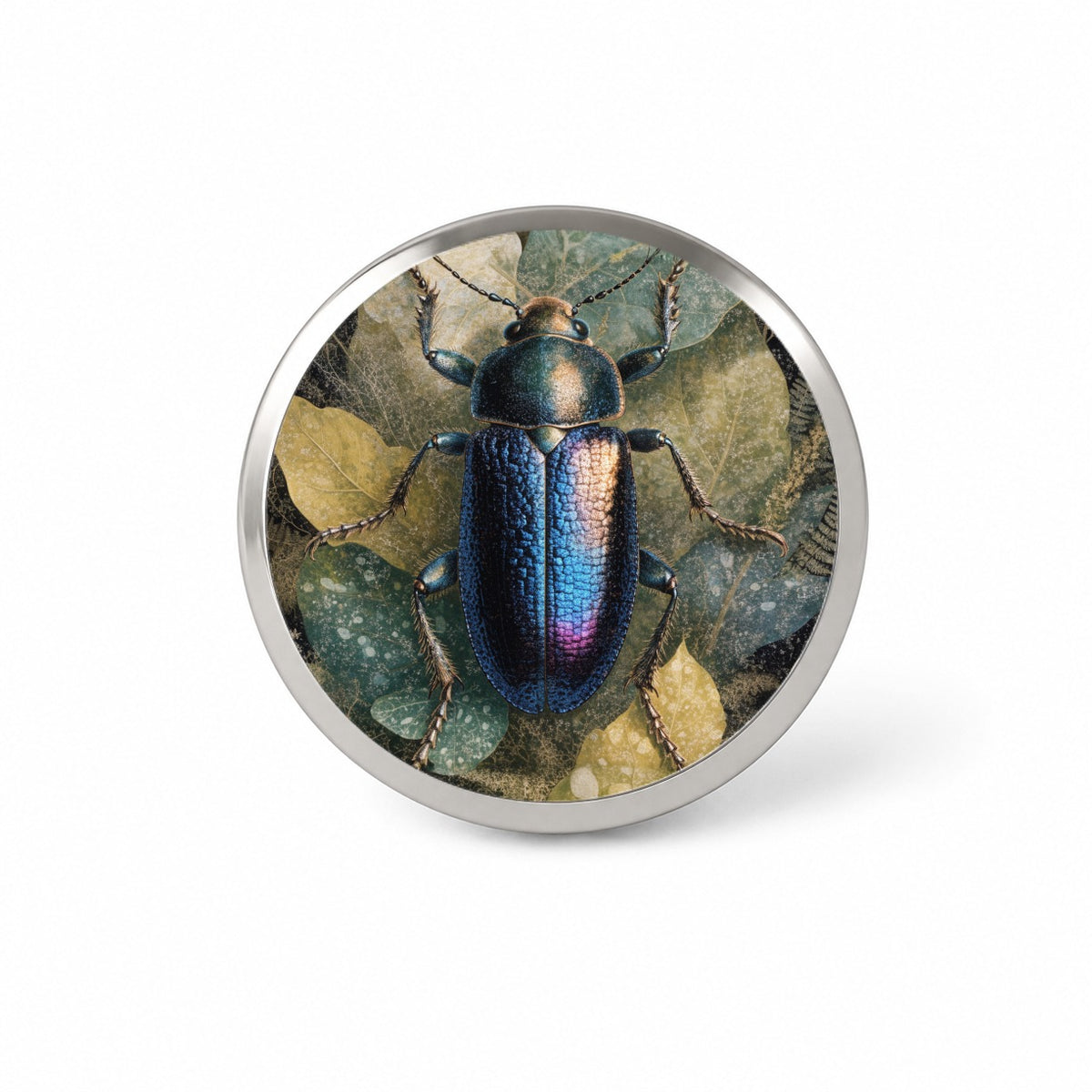 Colorful Beetle Top Down Novelty Hat Backpack Lapel Pin