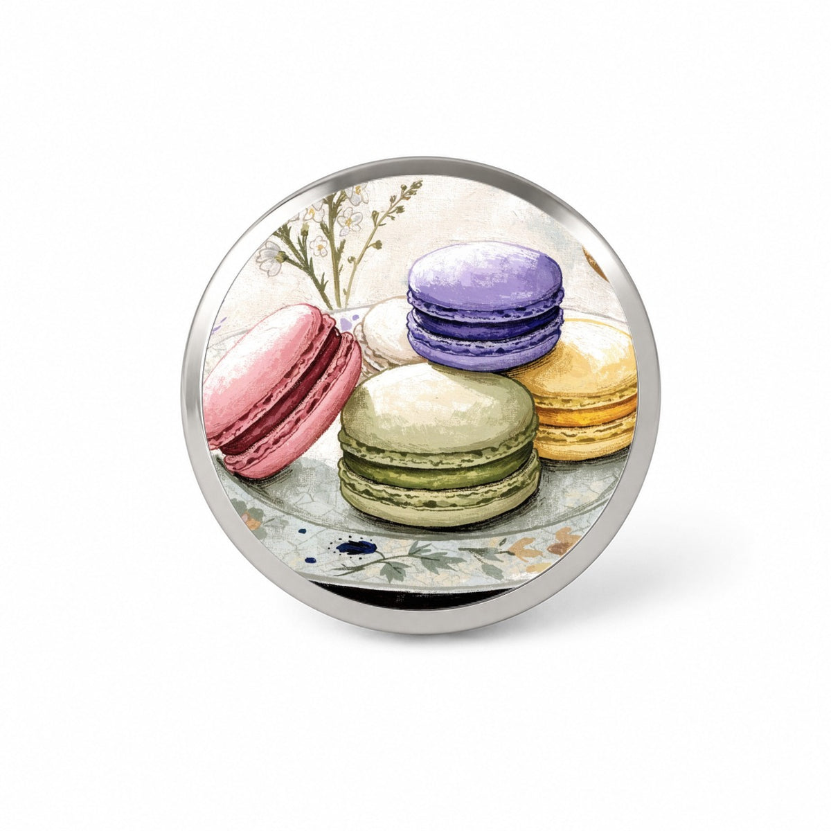 Colorful Macaron Patisserie Novelty Hat Backpack Lapel Pin