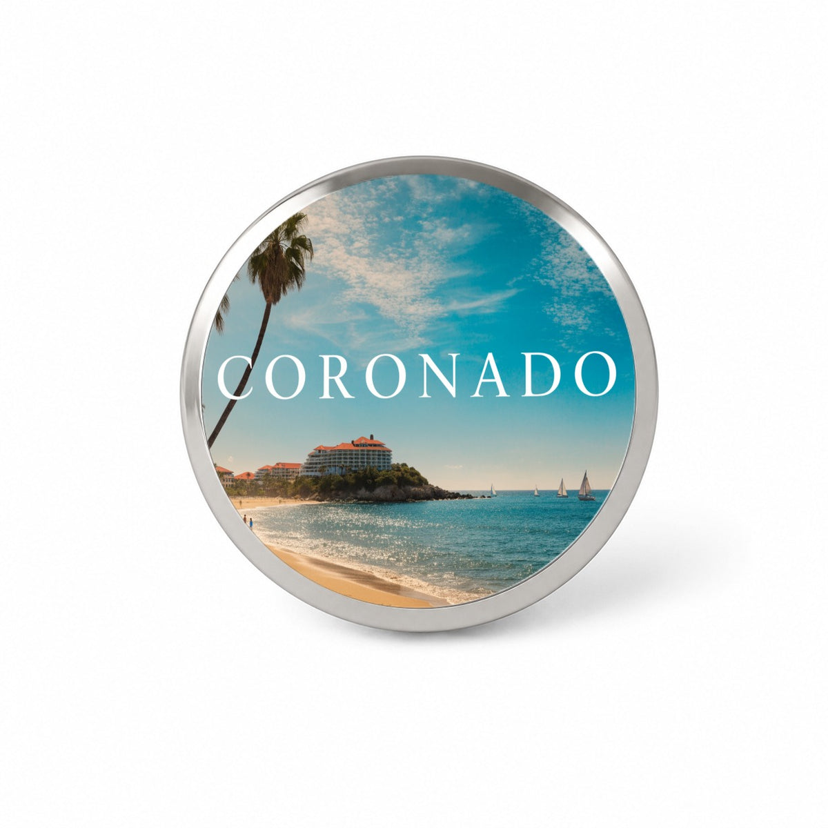 Coronado California Travel Novelty Hat Backpack Lapel Pin