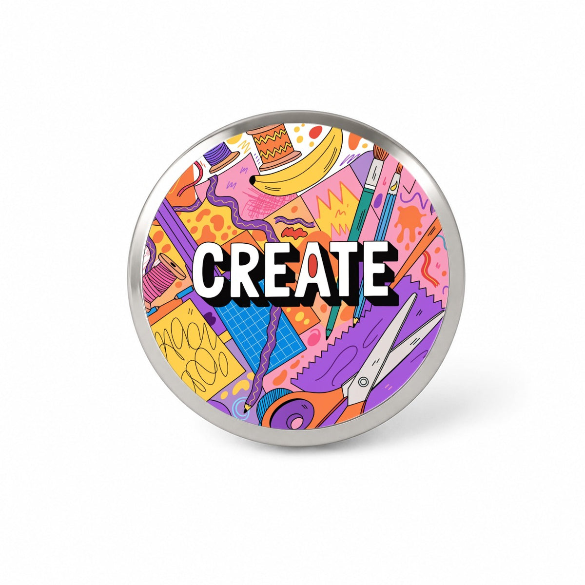 Create Artist Crafting Creative Novelty Hat Backpack Lapel Pin