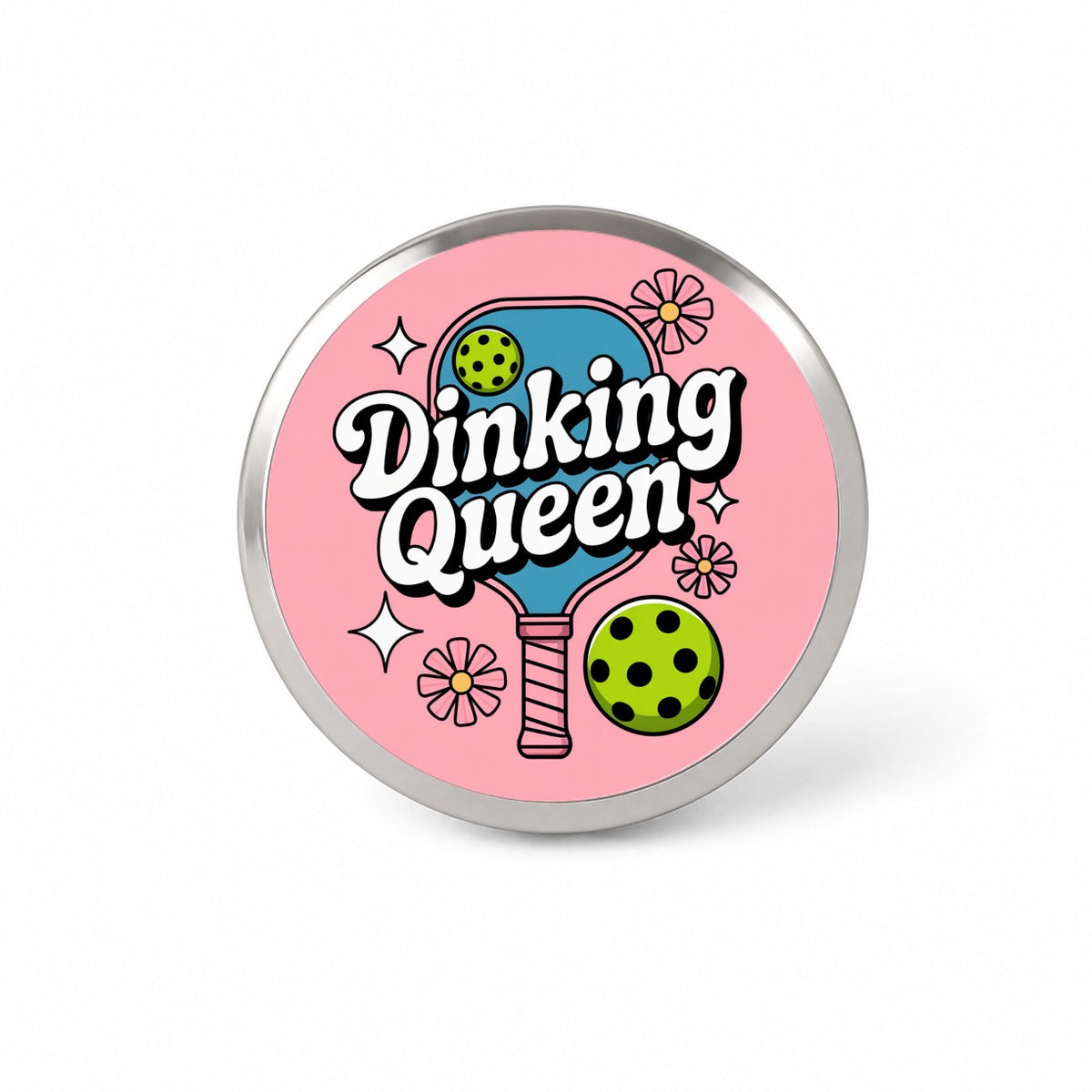 Dinking Queen Pickleball Novelty Hat Backpack Lapel Pin