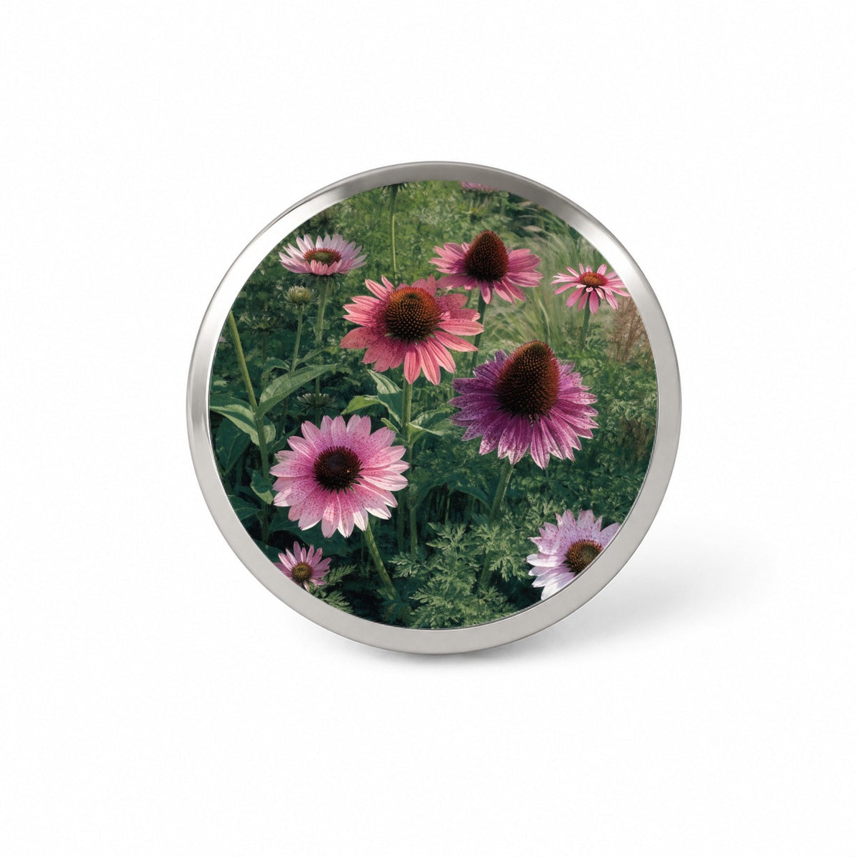 Echinacea Coneflower Garden Novelty Hat Backpack Lapel Pin