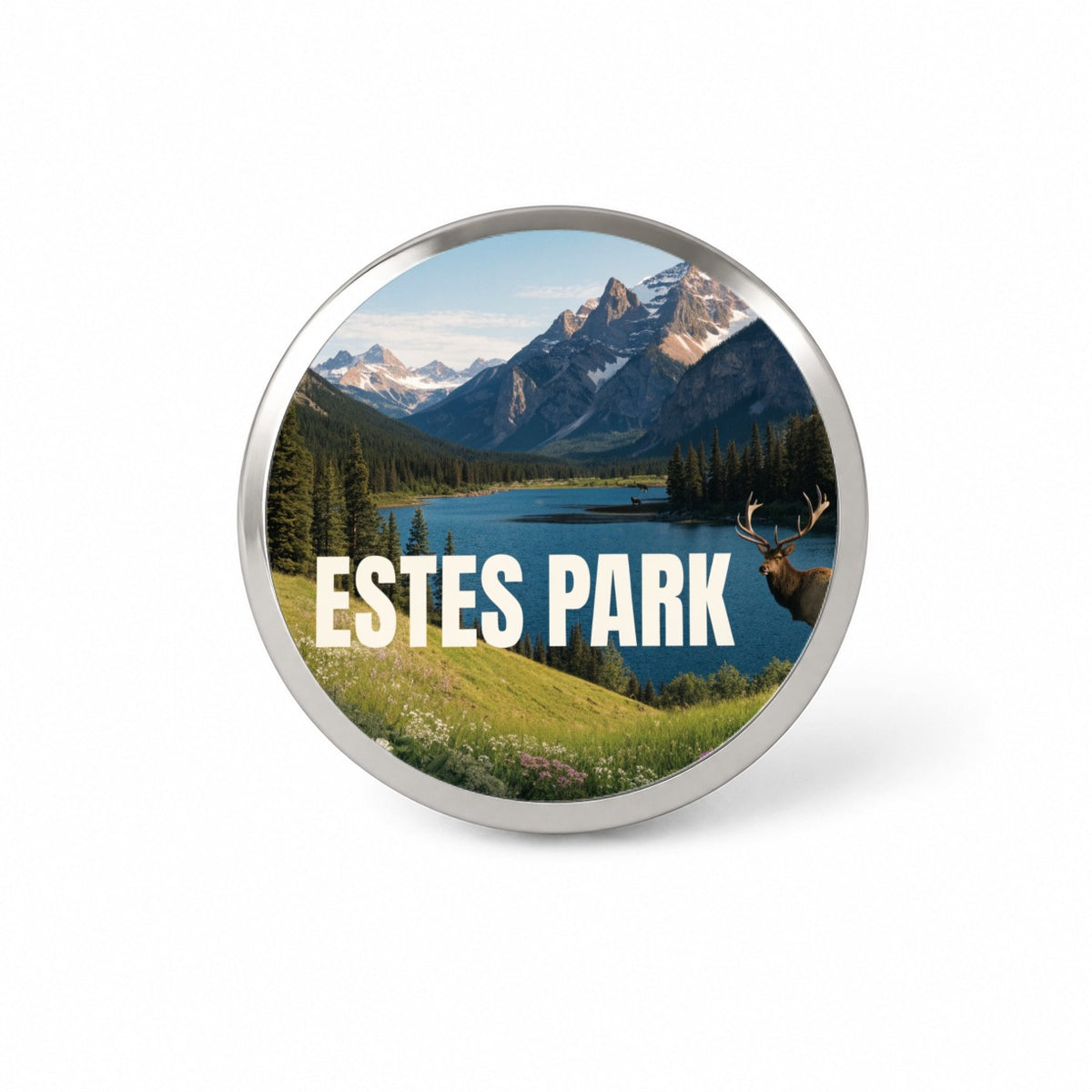 Estes Park Colorado Travel Novelty Hat Backpack Lapel Pin