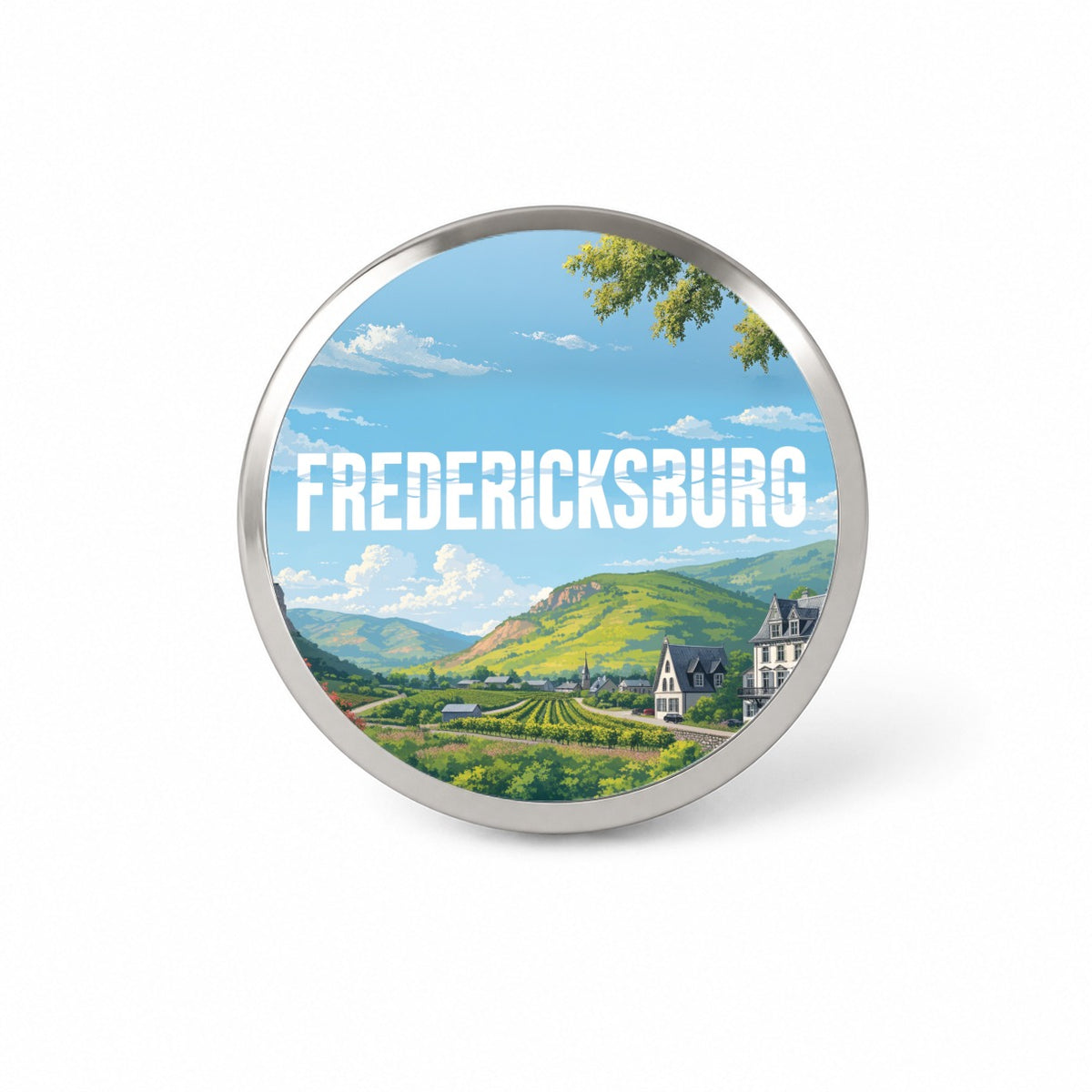 Fredericksburg Texas Travel Novelty Hat Backpack Lapel Pin