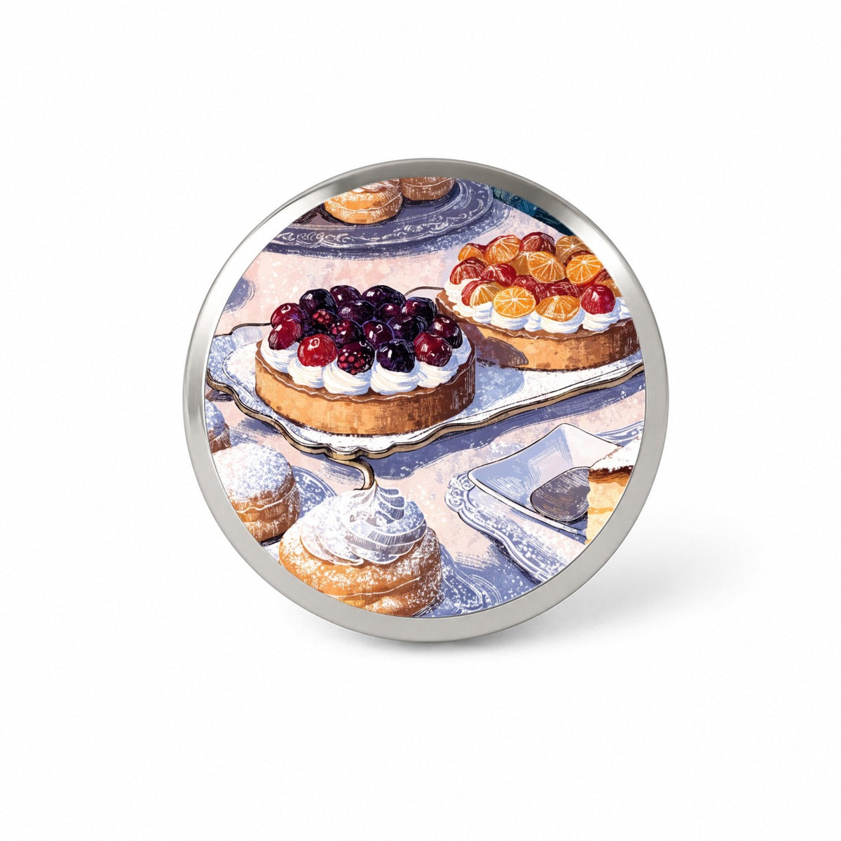 French Patisserie Pastries Novelty Hat Backpack Lapel Pin