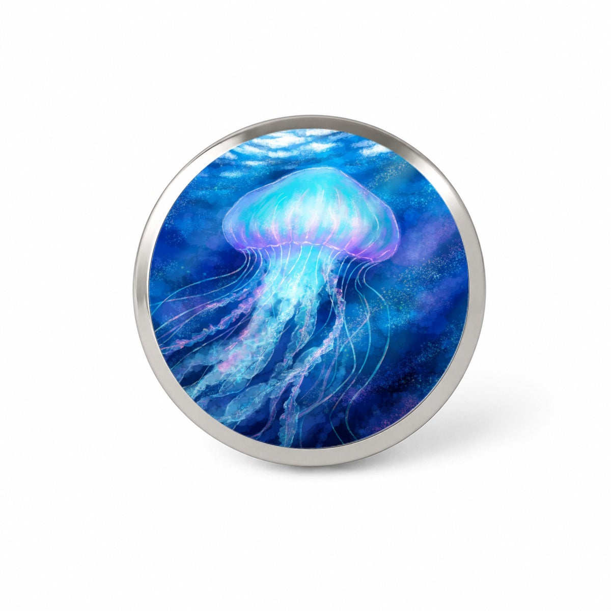 Glowing Jellyfish Ocean Novelty Hat Backpack Lapel Pin