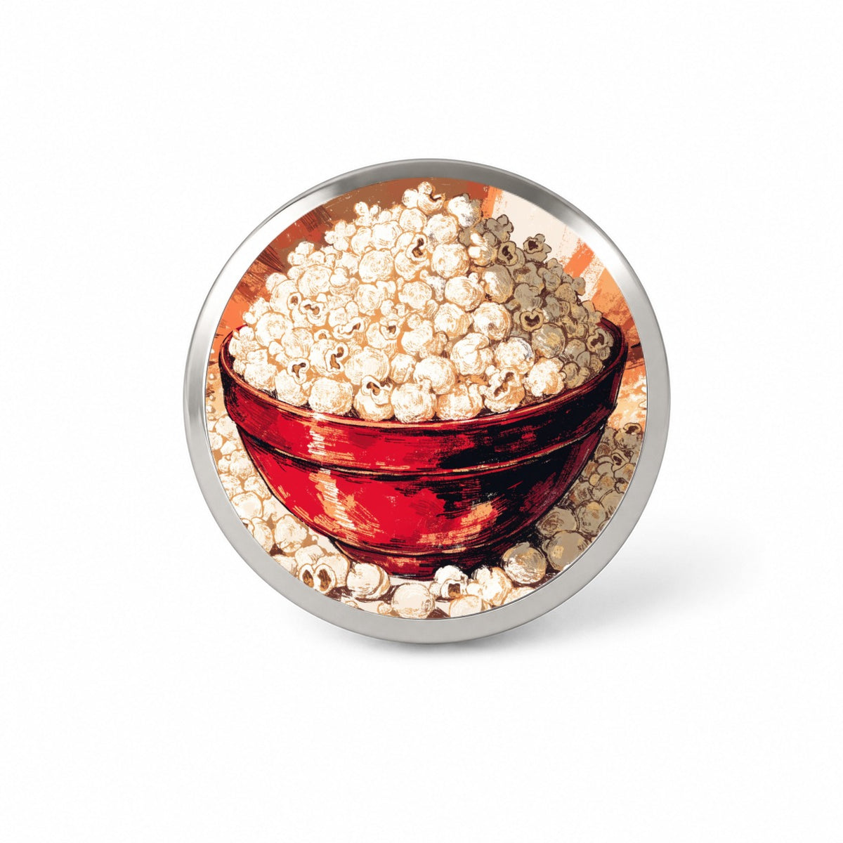 Gourmet Popcorn Movie Night Novelty Hat Backpack Lapel Pin