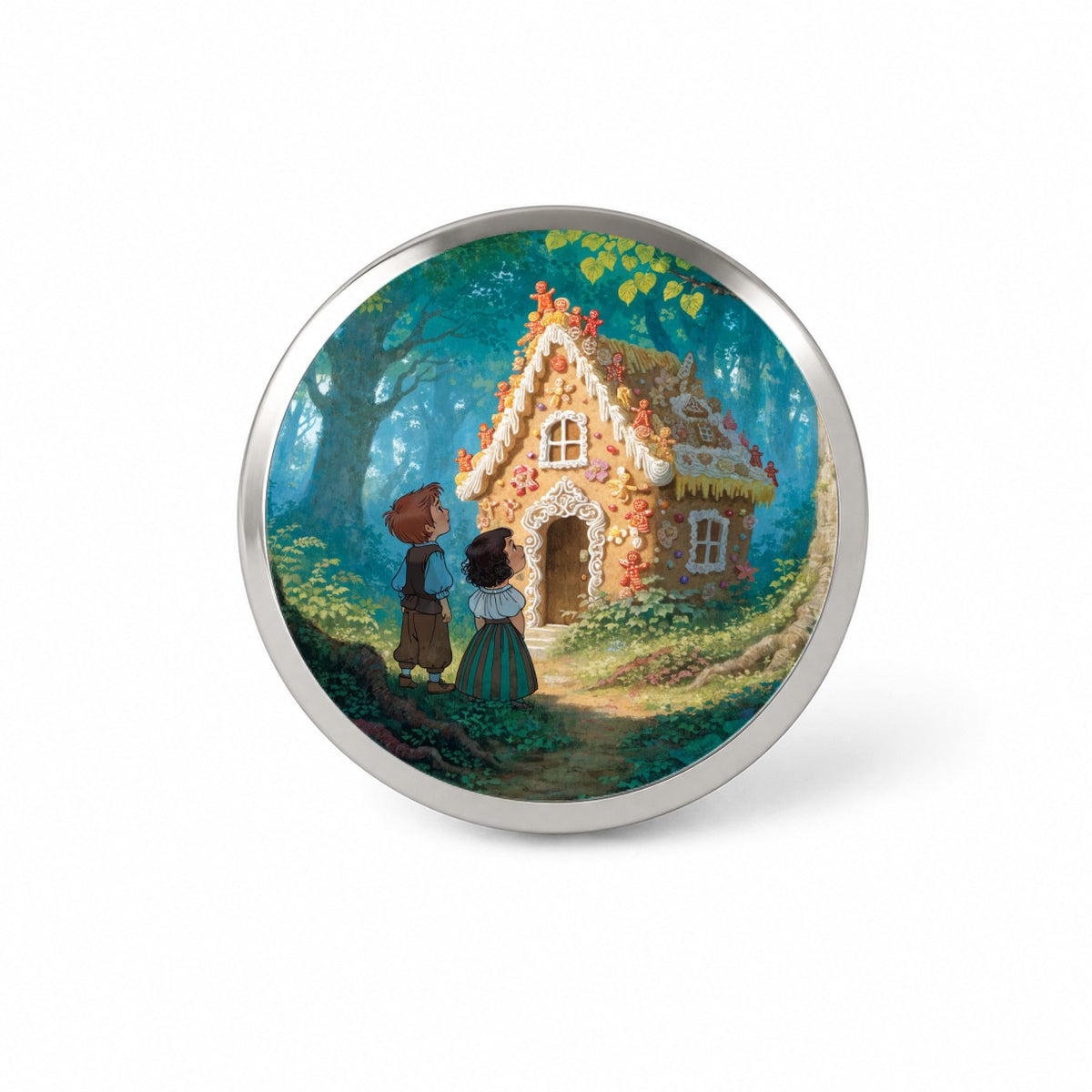 Hansel Gretel Gingerbread Cottage Novelty Hat Backpack Lapel Pin