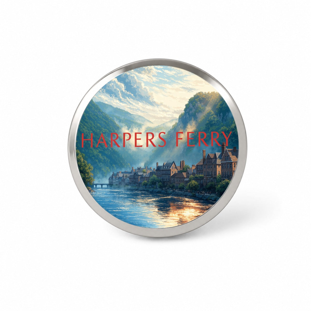 Harpers Ferry West Virginia Travel Novelty Hat Backpack Lapel Pin