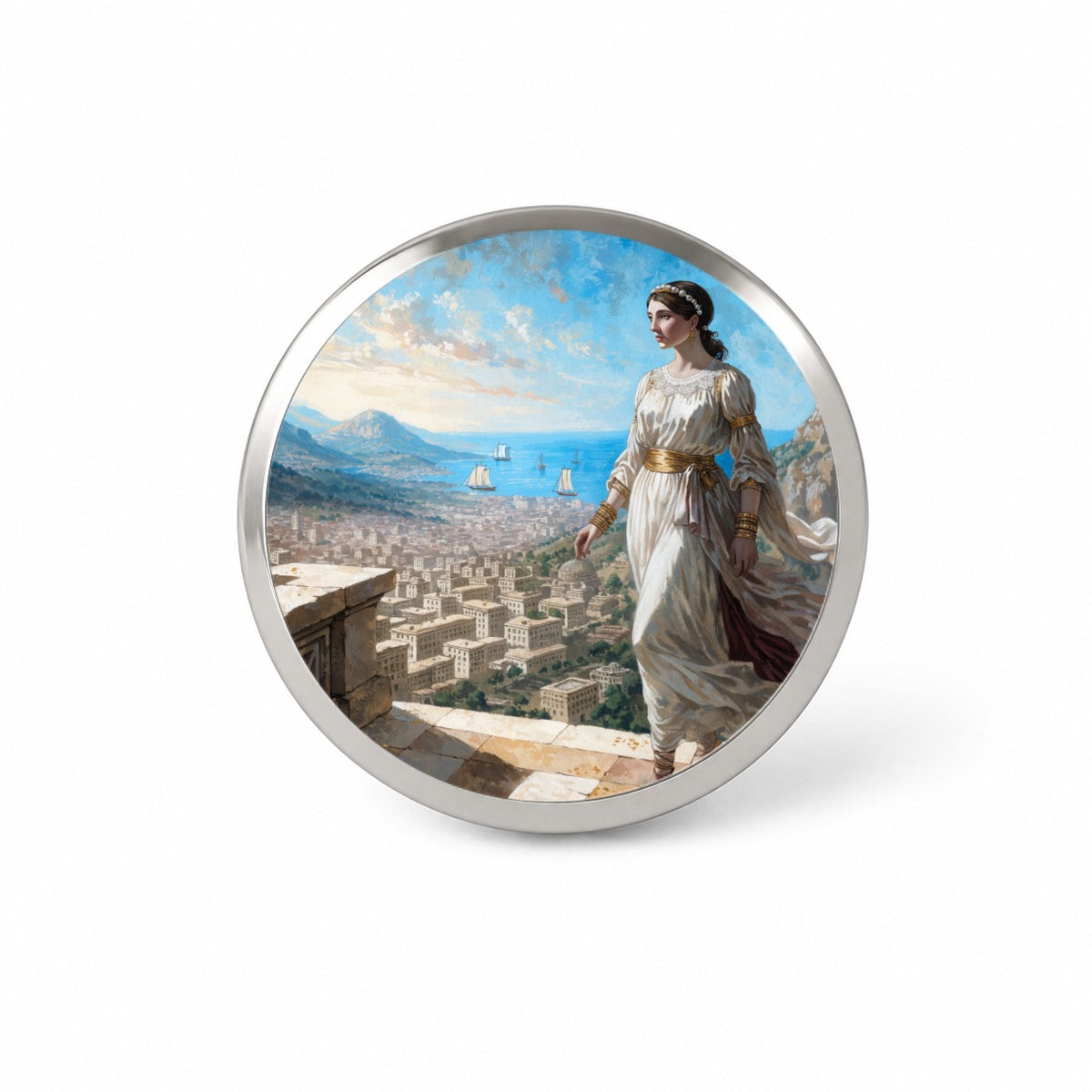 Helen Of Troy Novelty Hat Backpack Lapel Pin