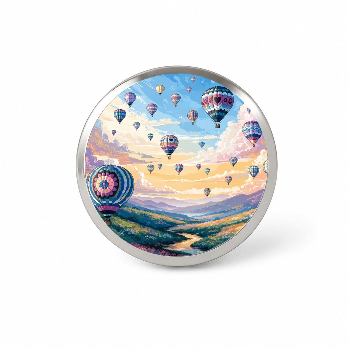 Hot Air Balloons Festival Novelty Hat Backpack Lapel Pin