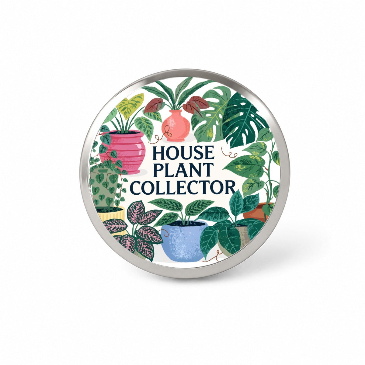 House Plant Collector Novelty Hat Backpack Lapel Pin