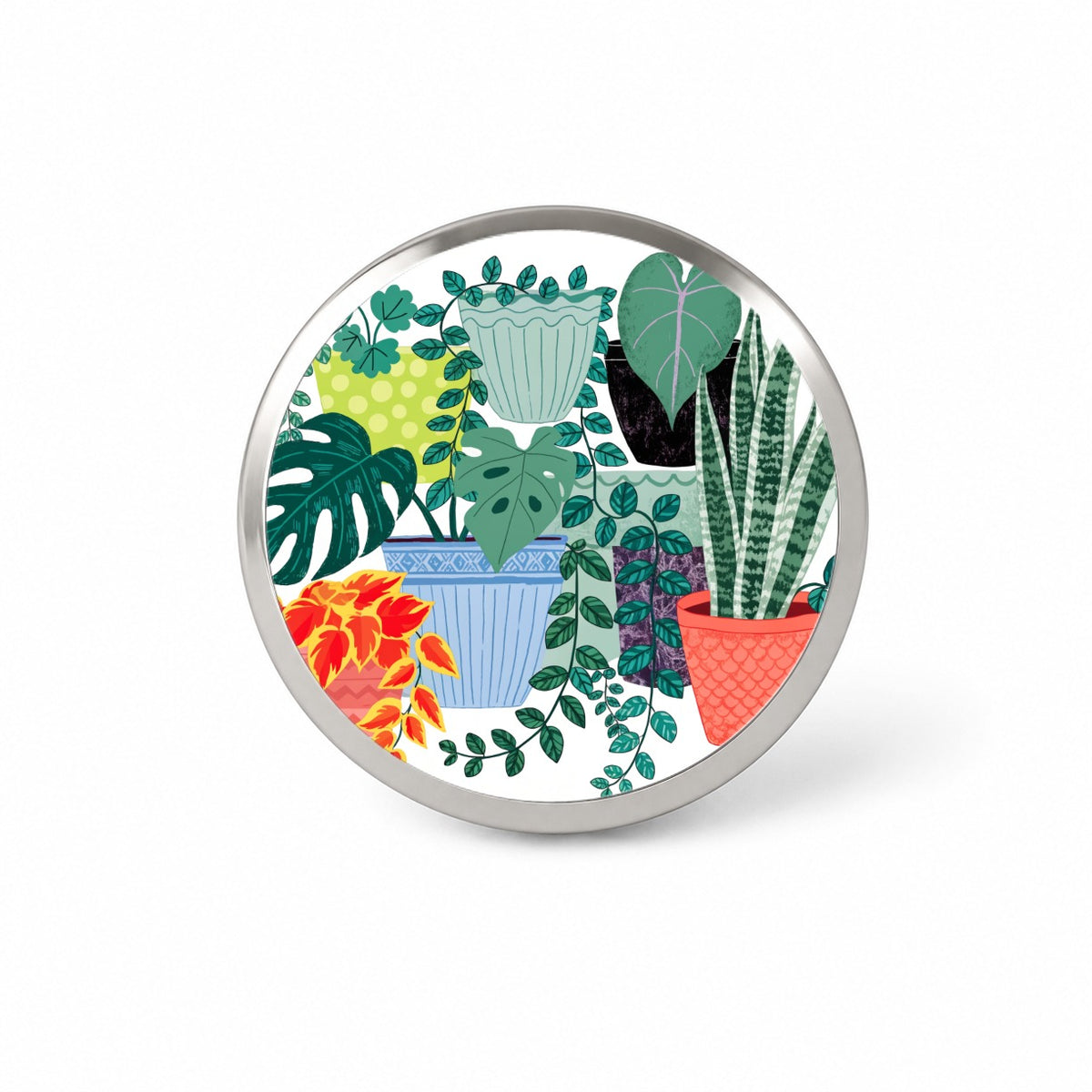 Houseplant Plant Lover Novelty Hat Backpack Lapel Pin