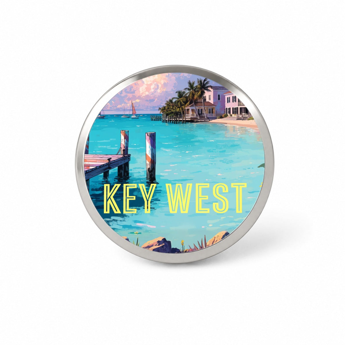 Key West Florida Travel Scenic Novelty Hat Backpack Lapel Pin