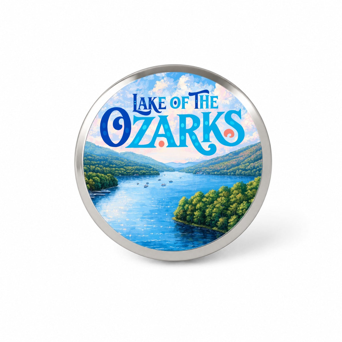 Lake of the Ozarks Missouri Travel Novelty Hat Backpack Lapel Pin