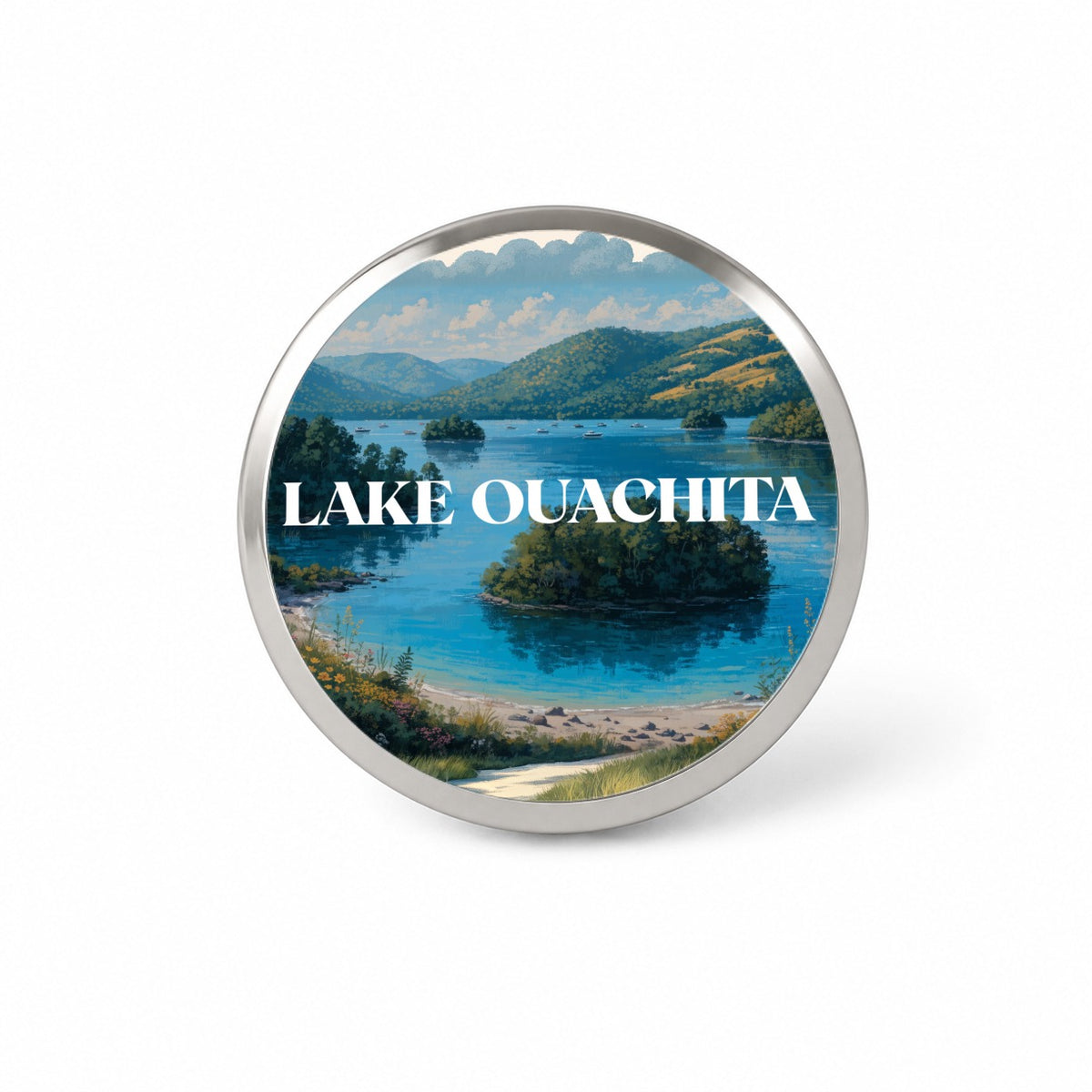 Lake Ouachita Arkansas Travel Novelty Hat Backpack Lapel Pin