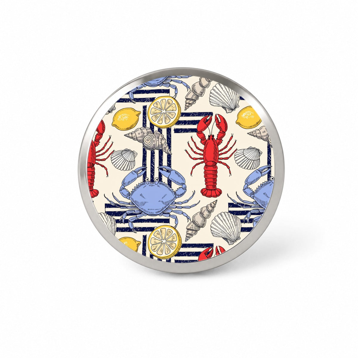 Lobsters Blue Crabs Lemons Novelty Hat Backpack Lapel Pin