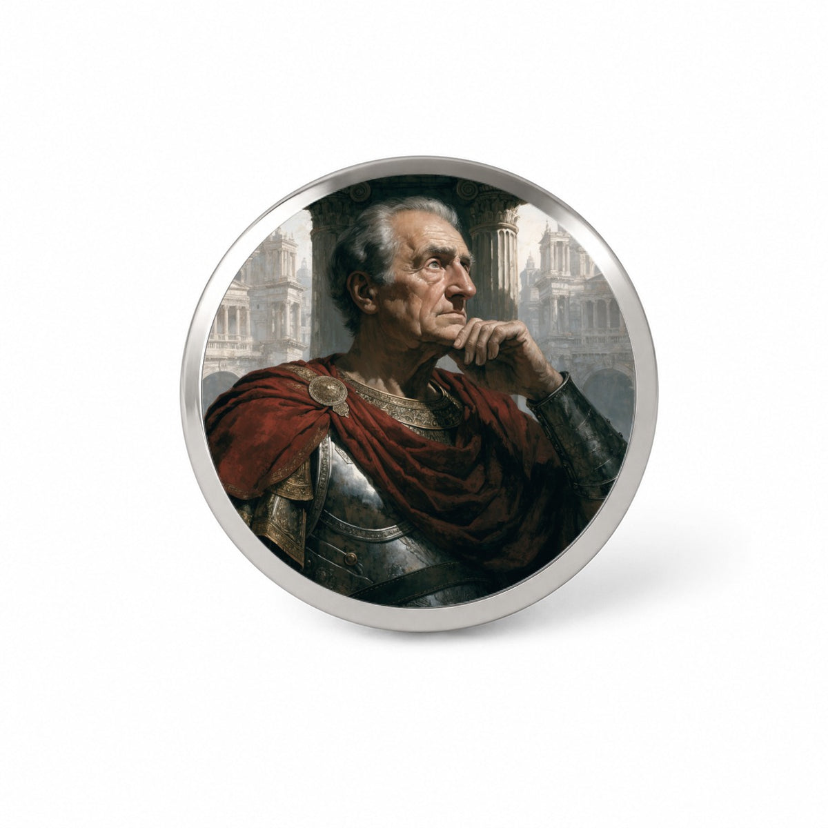 Marcus Aurelius Roman Emperor Novelty Hat Backpack Lapel Pin