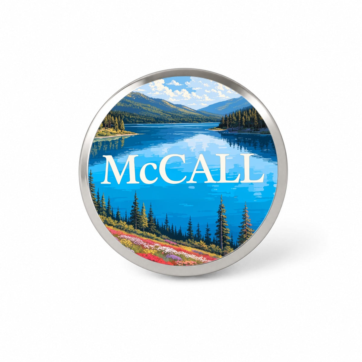 McCall Idaho Travel Novelty Hat Backpack Lapel Pin