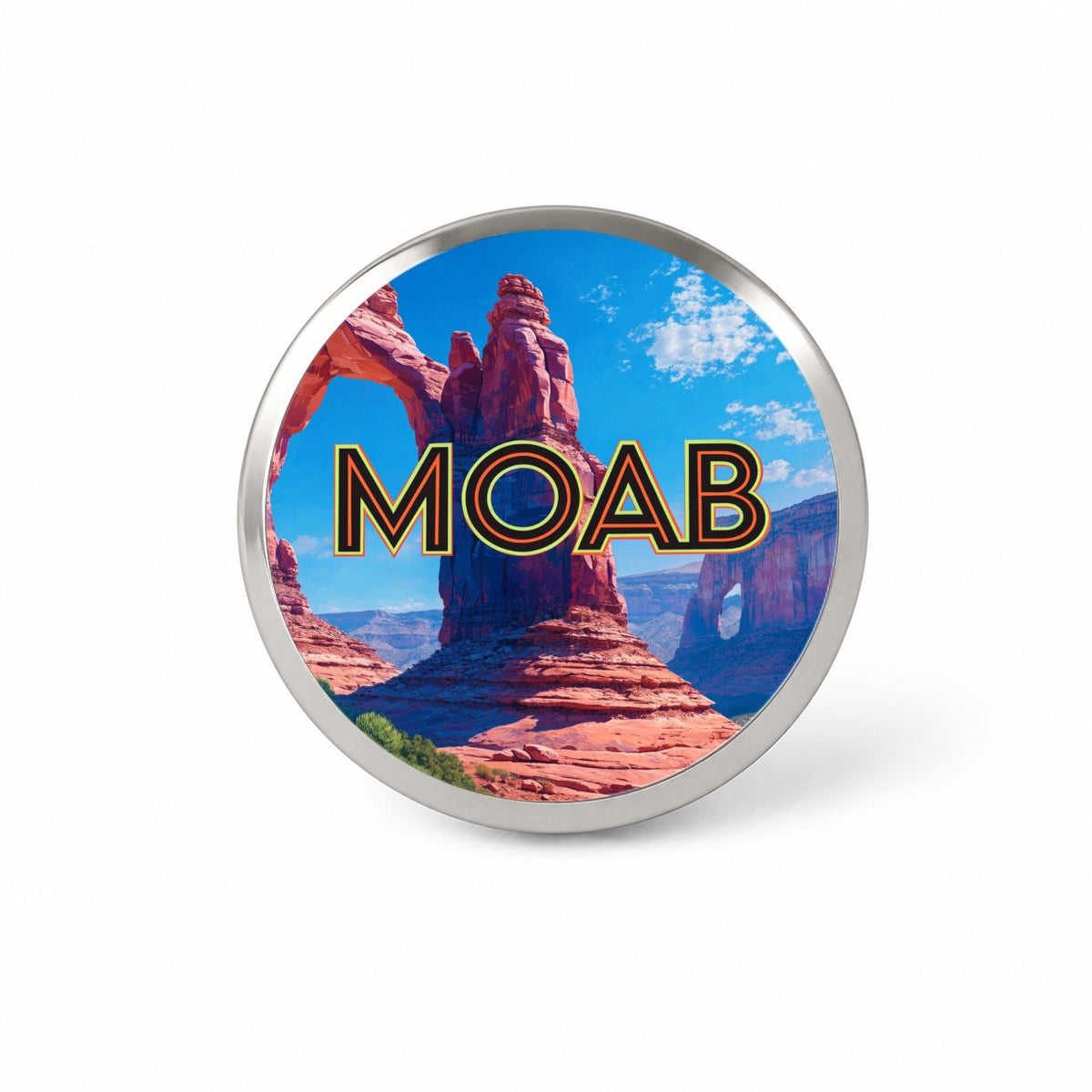 Moab Utah Travel Novelty Hat Backpack Lapel Pin