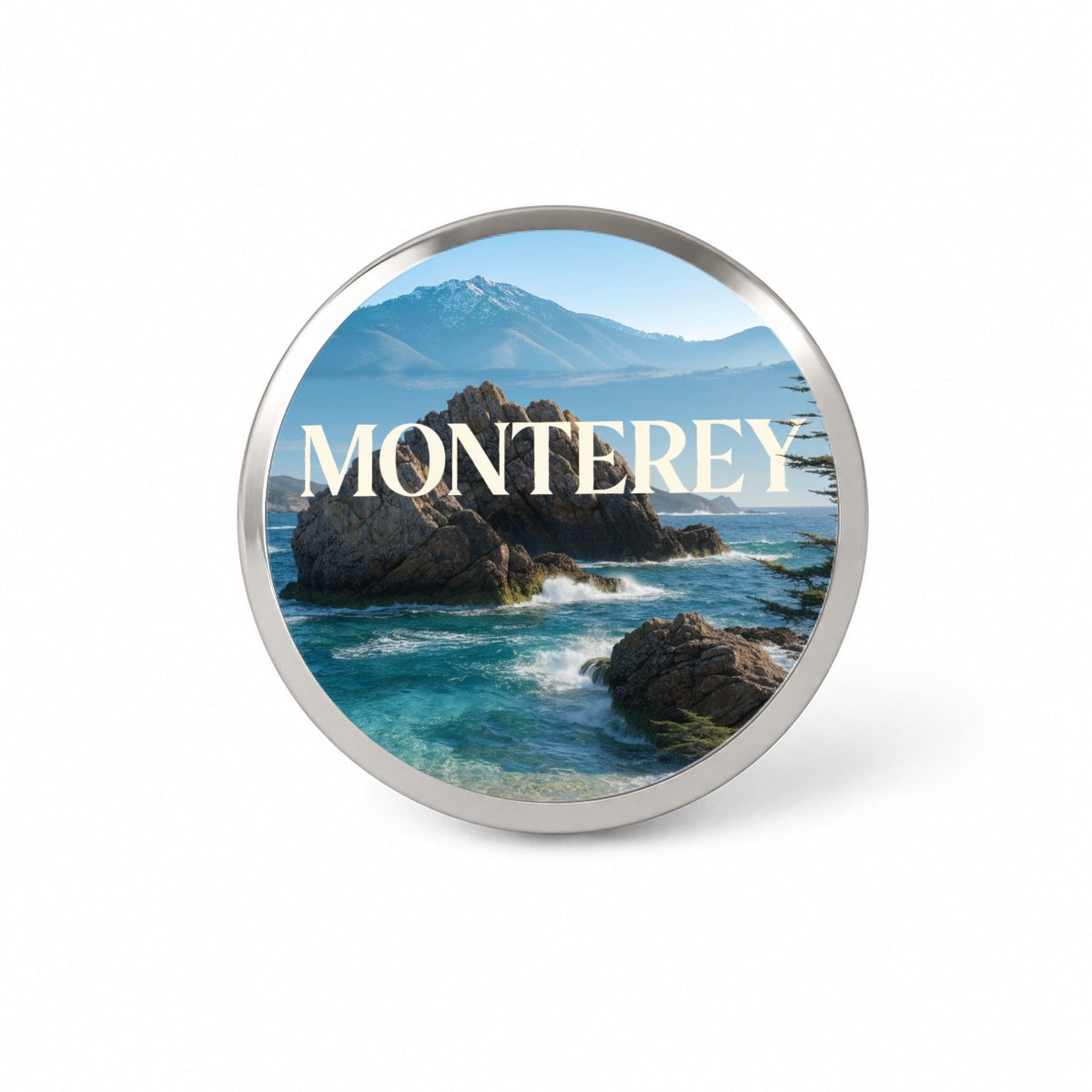Monterey California Travel Ocean Novelty Hat Backpack Lapel Pin