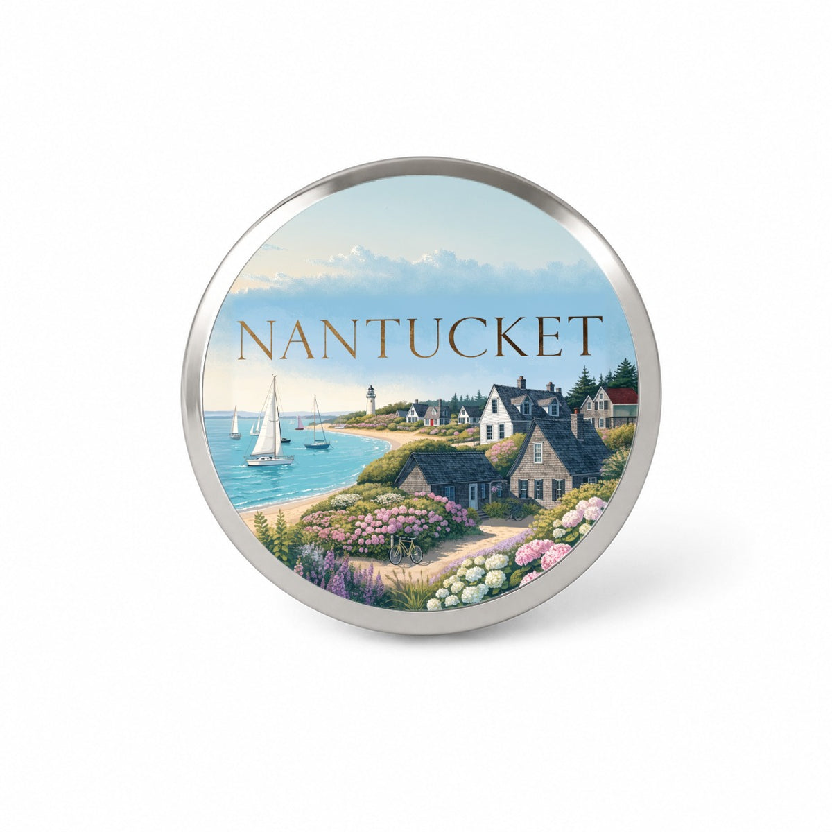 Nantucket Massachusetts Travel Novelty Hat Backpack Lapel Pin