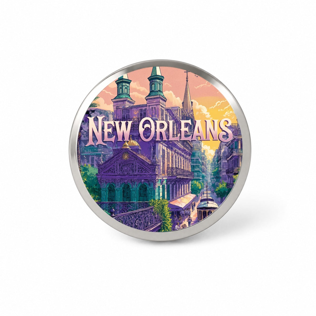 New Orleans Louisiana Travel City Novelty Hat Backpack Lapel Pin