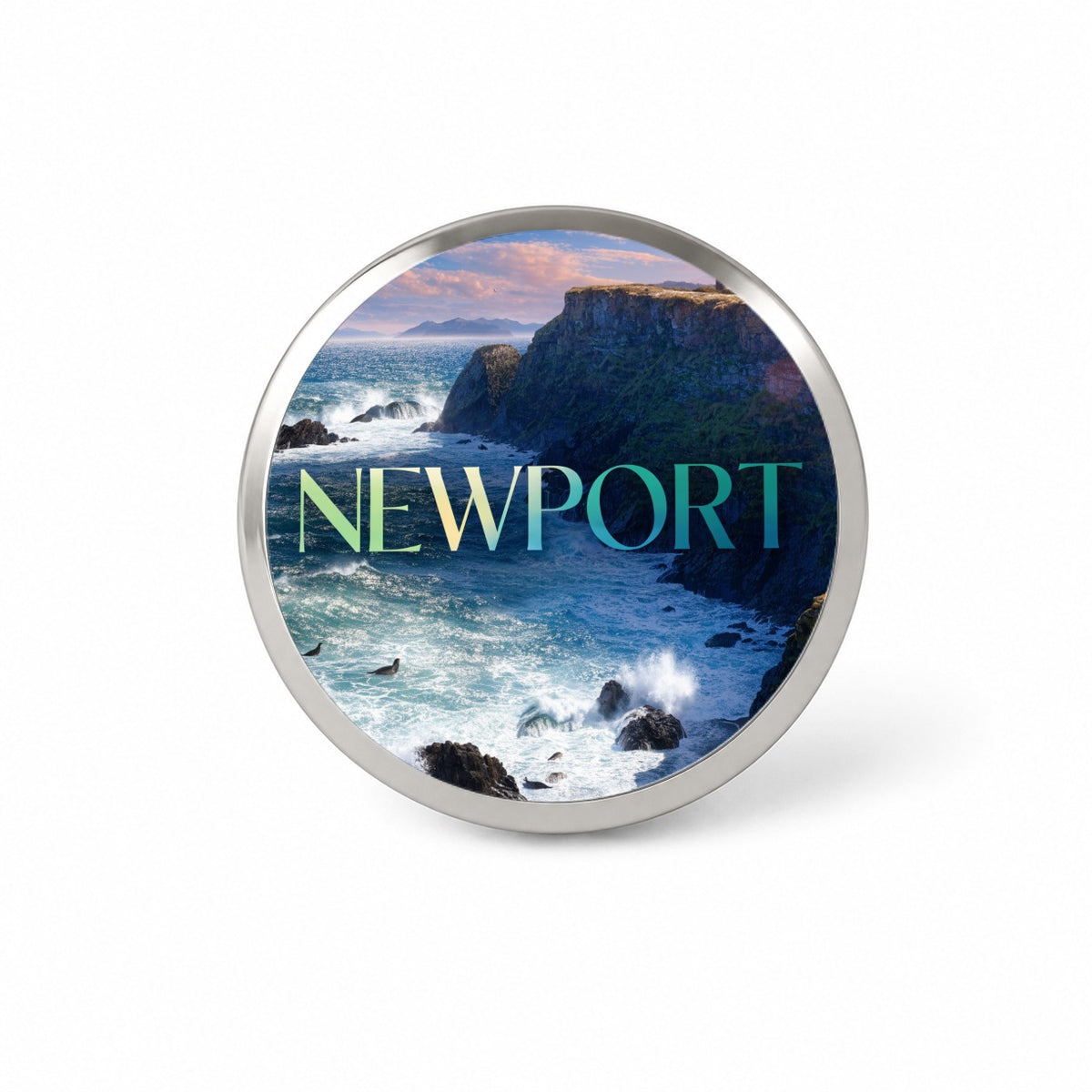 Newport Oregon Travel Novelty Hat Backpack Lapel Pin