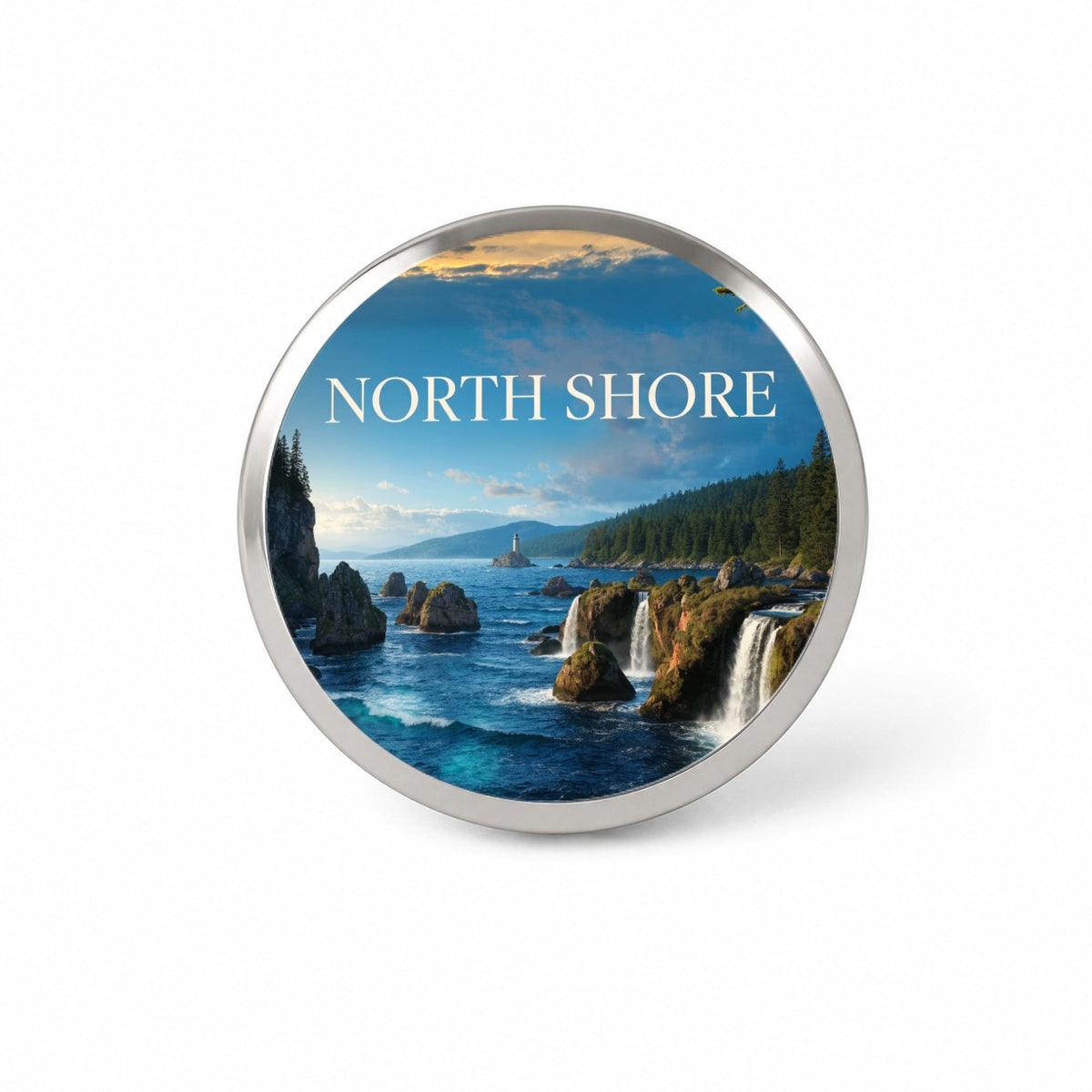 North Shore Minnesota Travel Novelty Hat Backpack Lapel Pin