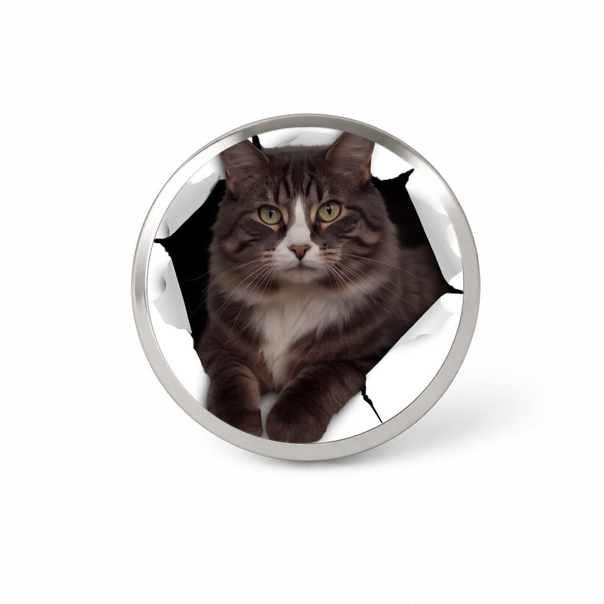 Norwegian Forest Cat Breakout Novelty Hat Backpack Lapel Pin