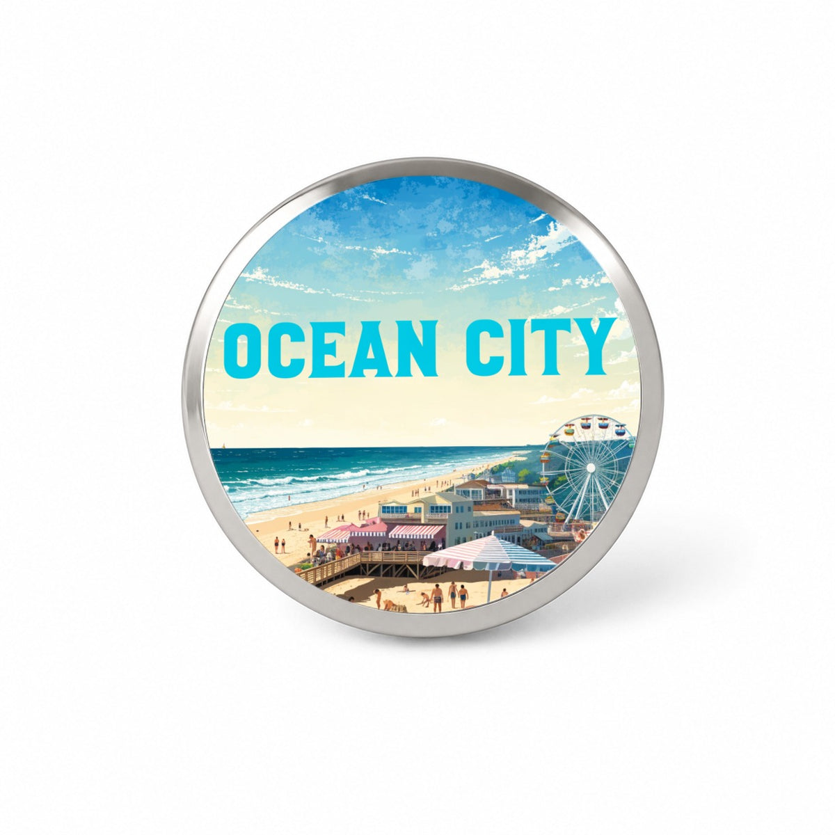 Ocean City Maryland Travel Novelty Hat Backpack Lapel Pin
