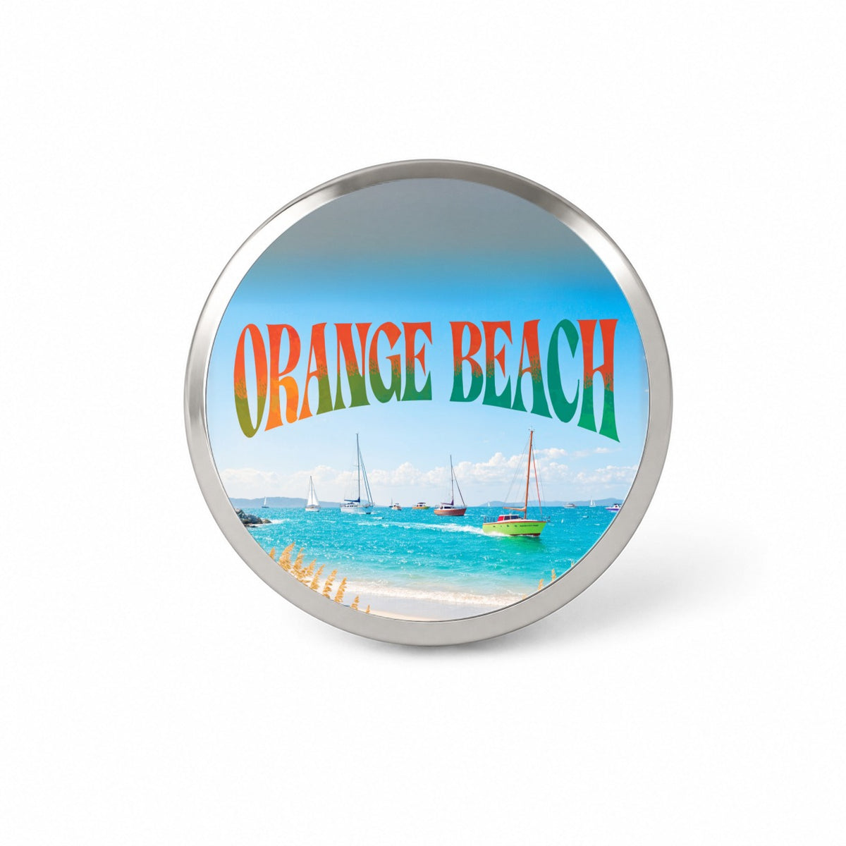 Orange Beach Alabama Travel Novelty Hat Backpack Lapel Pin