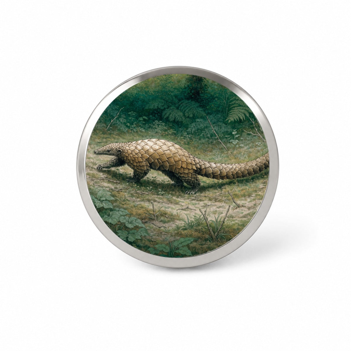 Pangolin Walking Novelty Hat Backpack Lapel Pin
